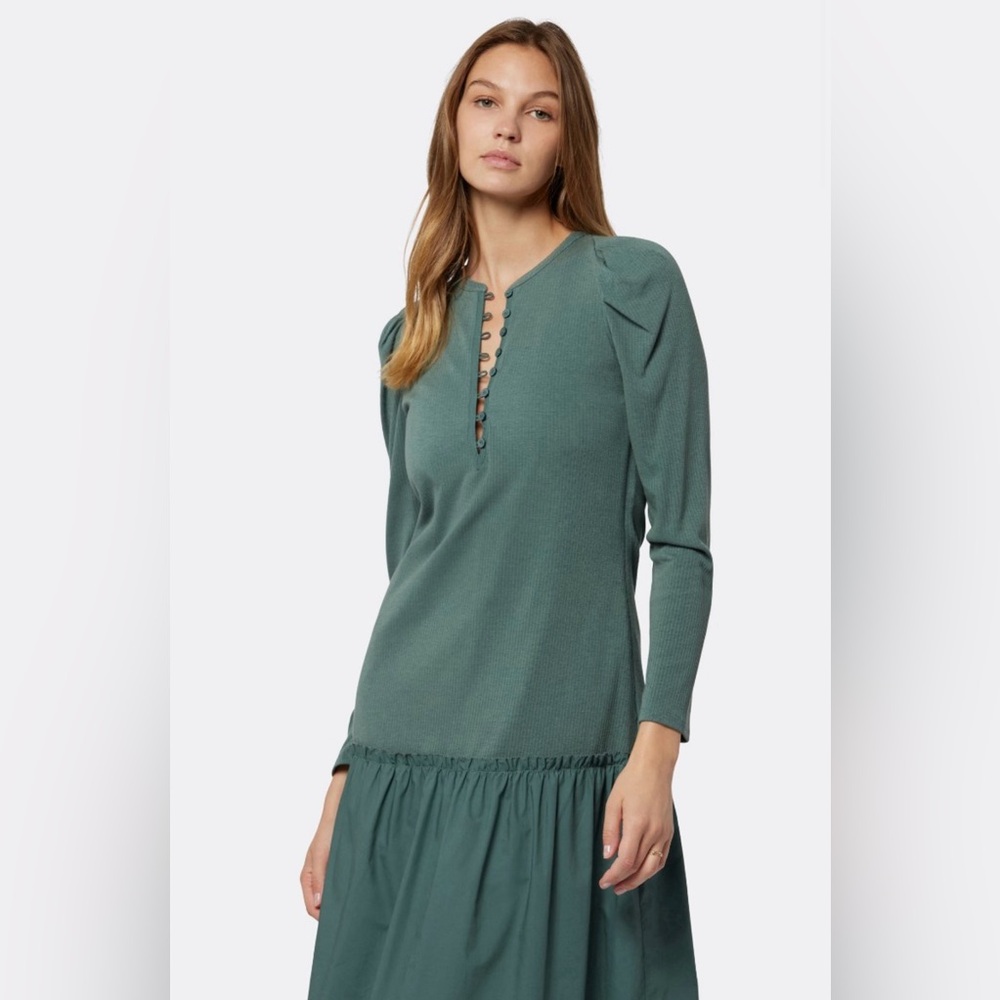 Soft Joie Nova Midi Dress, silver pine. Size M - Picture 5 of 10